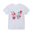 thumbnail image 1 of FLMEI 1-8T Girls Summer Tees Tops Short Sleeve T Shirts for Toddler Kids Crewneck Tees Shirts Print Pullover Shirts for Girls, 1 of 8