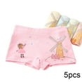 thumbnail image 1 of FLMEI 5PCS Little Girls Underwear Briefs Boxer for Toddler Kids Cotton Panties Soft Cartoon Four Corners Shorts for 2-12 Years Old, 1 of 9