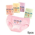 thumbnail image 1 of FLMEI 5PCS Little Girls Underwear Briefs Boxer for Toddler Kids Cotton Panties Soft Cartoon Four Corners Shorts for 2-12 Years Old, 1 of 9