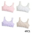 thumbnail image 1 of FLMEI 7-11T Girls Cotton Training Bras with Sponge Pads, Sports Underwear Bras Cotton Bralette Students Tanks Tops, 1 of 9