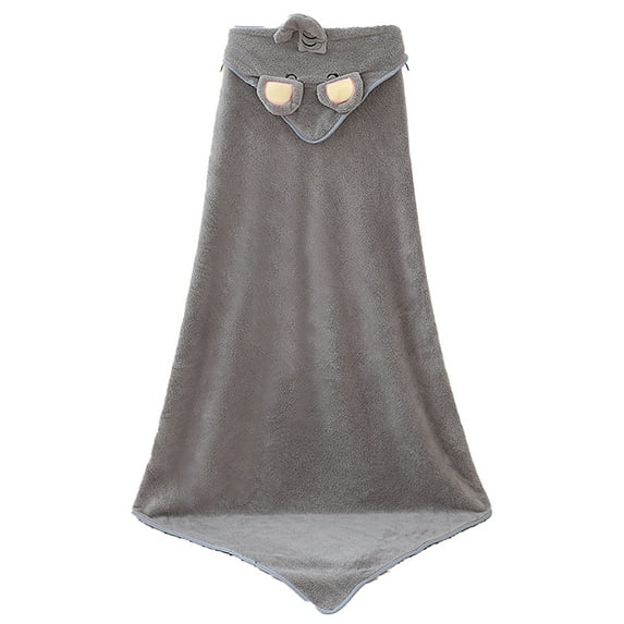 FLMEI Baby Boys Girls Hooded Towels Coral Fleece Baby Bath Towels Soft Absorbent Bath Blanket for Newborn Toddler Infant