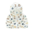 thumbnail image 1 of FLMEI Baby Kids Sun Protection Jacket for Boys Girls UPF 50+ UV Rash Guard Hoodie Toddler Summer Sun Shirt Cartoon Prin Rashguard Coat for Unisex 1-8 Years, 1 of 9