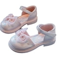 thumbnail image 1 of FLMEI Baby Toddler Girls Princess Shoes Bowknot Sandals Embroidery Leather Shoes Girls Rubber Sole Flats Shoes for Little/Big Kids, 1 of 9