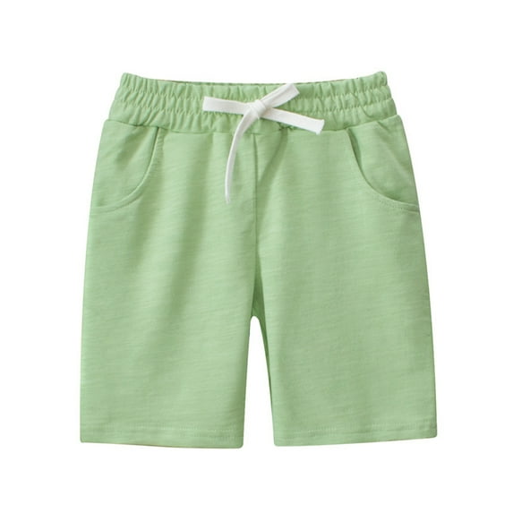 FLMEI Boys Shorts Summer Casual Active Shorts Toddler Jogger Pants Of Five-Quarter Pants Medium Pants with Pocket for Kids Baby 1-10T