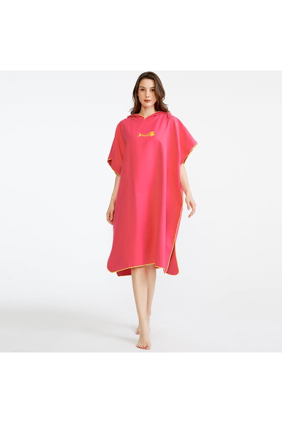 Changing Robe with Hood for Women & Mens Quick Dry Changing Towel Hooded Beach Towel for Surfing Adults Absorbent Bathrobe L-XL-XXXL
