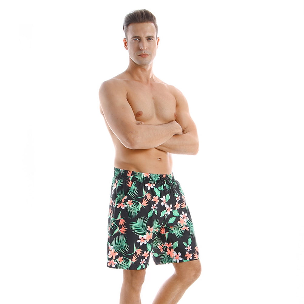 FLMEI Family Swimsuits Family Swim Trunks for Baby Kids Dad Print Beachwear Parent-Child Summer Bathing Suit Beach Shorts
