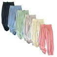 thumbnail image 1 of FLMEI Girls Cotton Jogger Pants for Kids Teen Thin Breathable Sun Protection Anti-Mosquito Trousers for Toddler Kids Spring Summer Solid Colour Lantern Pants 3-14T, 1 of 8
