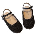 thumbnail image 1 of FLMEI Girls Sandals for Kids Toddler Flower Wrap Toe Princess Shoes Performances Single Shoes Summer Flats Dress Shoes, 1 of 9