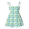 thumbnail image 1 of FLMEI Girls Summer Dress for Kids Teen Halter Dress Floral Print A-line Dress Girls Casual Clothes Dress for Kids Girls Clothes for 1-5Y, 1 of 9