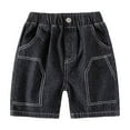 thumbnail image 1 of FLMEI Kids Baby Boys' Denim Shorts Cotton Embroidery Shorts Baby Casual Shorts Soft 2-10Y Toddler Boys Shorts Pants, 1 of 8