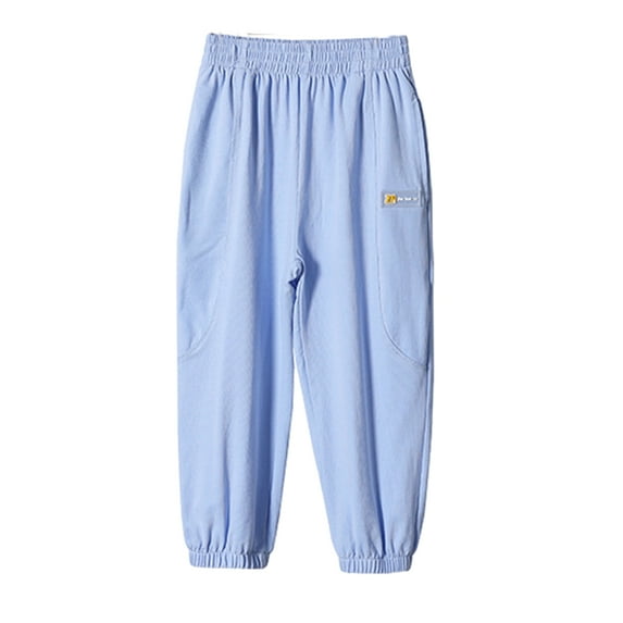 FLMEI Kids Baby Casual Pants Long Bloomers Mosquito Pants Soft Cotton Pants Casual Joggers for Girls 2-12T