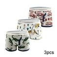 thumbnail image 1 of FLMEI Kids Boys Boxer Briefs Underwear 3-8Y Toddler Soft Cotton Briefs Dinosaur Printing Baby Shorts Panties 3pack, 1 of 8