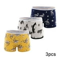 thumbnail image 1 of FLMEI Kids Boys Boxer Briefs Underwear 3-8Y Toddler Soft Cotton Briefs Dinosaur Printing Baby Shorts Panties 3pack, 1 of 8
