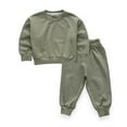 thumbnail image 1 of FLMEI Kids Toddler Boys Casual Active Tracksuits Sets Pullovers Sports Jogging Sets Athletic 2 Piece Spring Fall Sweatsuits Outfits for 12 Months - 9 Years, 1 of 9