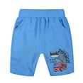 thumbnail image 1 of FLMEI Kids Toddler Boys Shorts Sweat Pants Baby Summer Cotton Active Jogger Shorts Soft Comfort Cute Cartoon Short Pants with Pockets for 1-9Y, 1 of 8