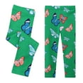thumbnail image 1 of FLMEI Kids Toddler Girls Legging Pants Butterfly Printing Trousers Footless Spring Fall Tights Bottoms Underpants for 2-7 Year, 1 of 8