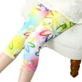 thumbnail image 1 of FLMEI Kids Toddler Girls Leggings 3-8T Baby Girls Printed Capris Leggings Summer Trousers for Wearing, 1 of 9