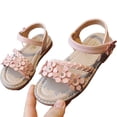 thumbnail image 1 of FLMEI Little Kids Girls Sandals Summer Weaving Princess Shoes for Girls Non-slip Beach Flats Sandals for Toddler, 1 of 9