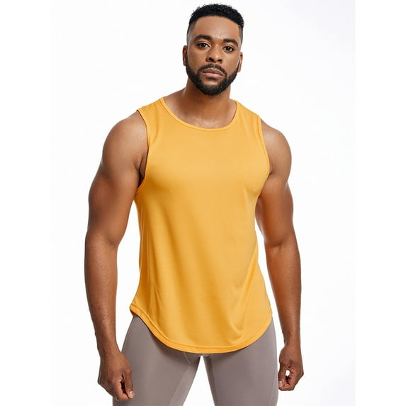 FLMEI Men's Athletic Vest Top Male Mesh Casual Sleeveless Shirts Active Athletic Vest Top M-3XL
