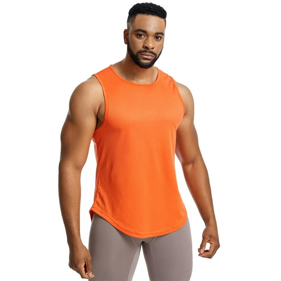 FLMEI Men's Athletic Vest Top Male Mesh Casual Sleeveless Shirts Active Athletic Vest Top M-3XL