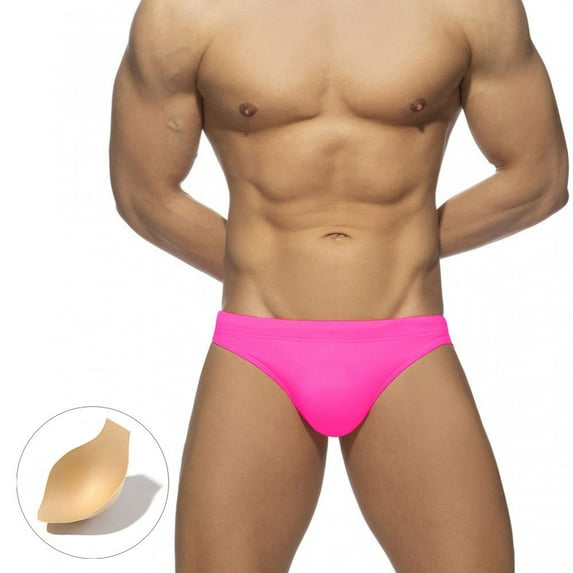 FLMEI Men's Swim Trunk Swimwear Quick Dry Bathing Suit Board Short Boxer Brief Mens Swim Briefs Bikini Swimwear Stretchy Swimsuit Boyshorts M-XXL