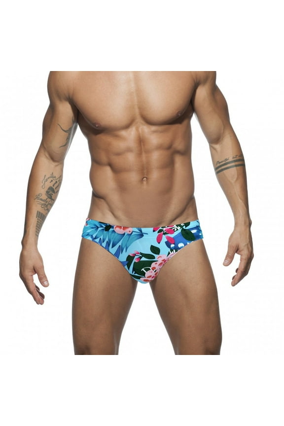 Men's Swim Trunks Stretch Swim Trunks for Men Bathing Suit Printed Triangle Surf Swim Trunks S-XL