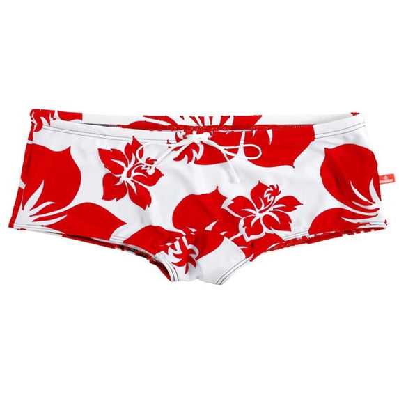 FLMEI Men's Swim Trunks Stretch Swim Trunks for Men Bathing Suit Printed Triangle Surf Swim Trunks S-XL