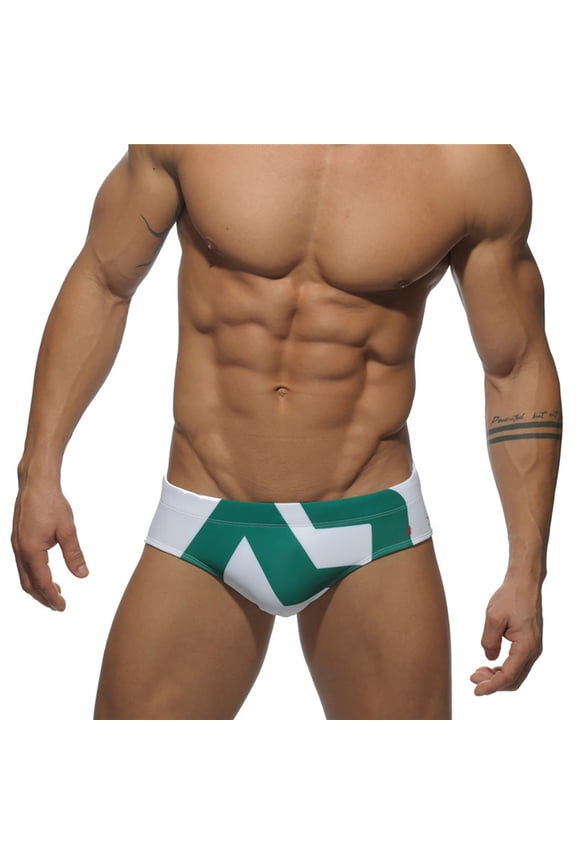 Men's Swim Trunks Stretch Swim Trunks for Men Bathing Suit Printed Triangle Surf Swim Trunks S-XL