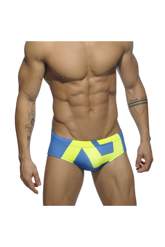 Men's Swim Trunks Stretch Swim Trunks for Men Bathing Suit Printed Triangle Surf Swim Trunks S-XL