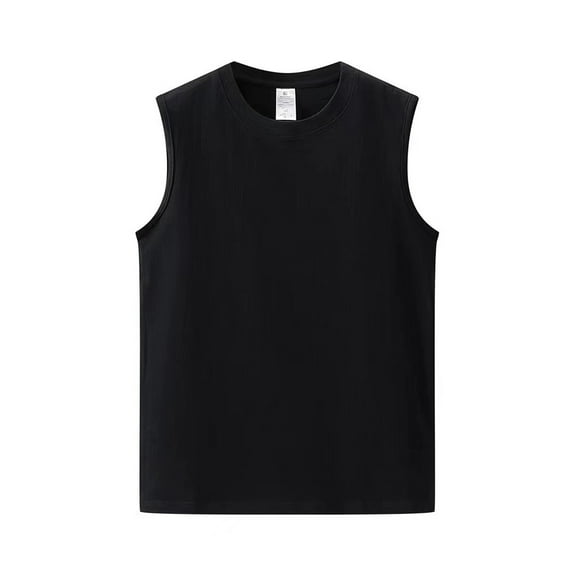 FLMEI Men's Women Basic Sleeveless Vest Top Cotton Solid Male Female T-Shirt Undershirt Activewear Sizes S~4XL