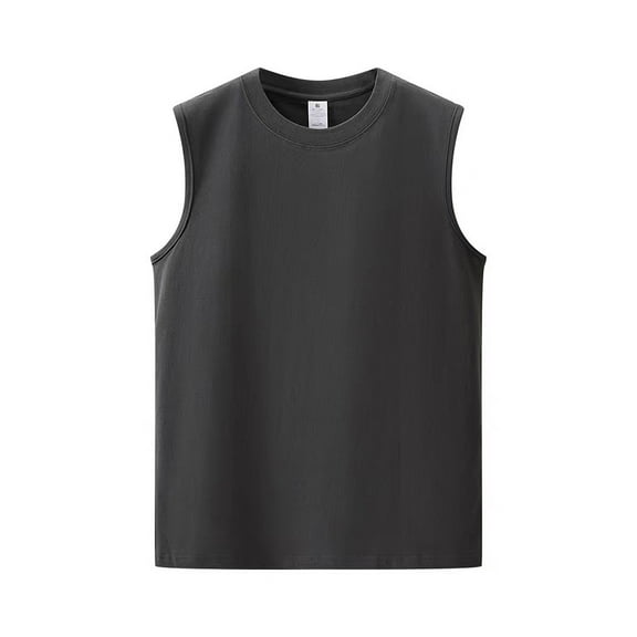 FLMEI Men's Women Basic Sleeveless Vest Top Cotton Solid Male Female T-Shirt Undershirt Activewear Sizes S~4XL