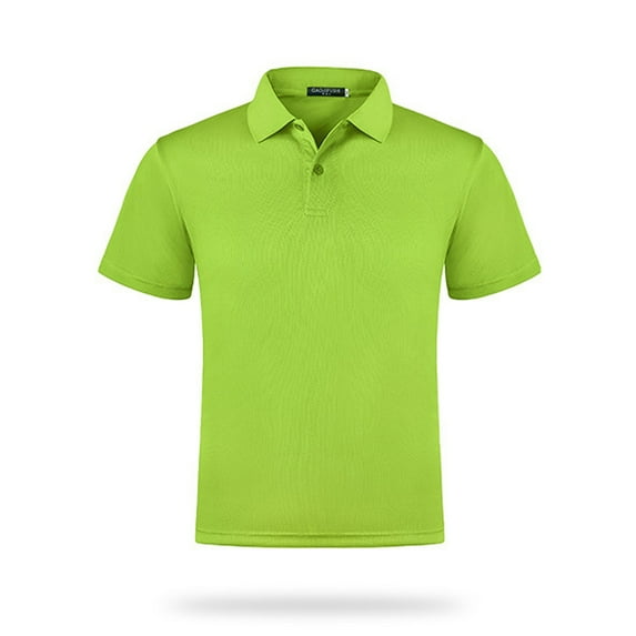 FLMEI Men's Women's Athletic Shirts Short Sleeve Lapel T-Shirts Unisex Summer Quick Drying Pullover Tees Sportswear S-4XL