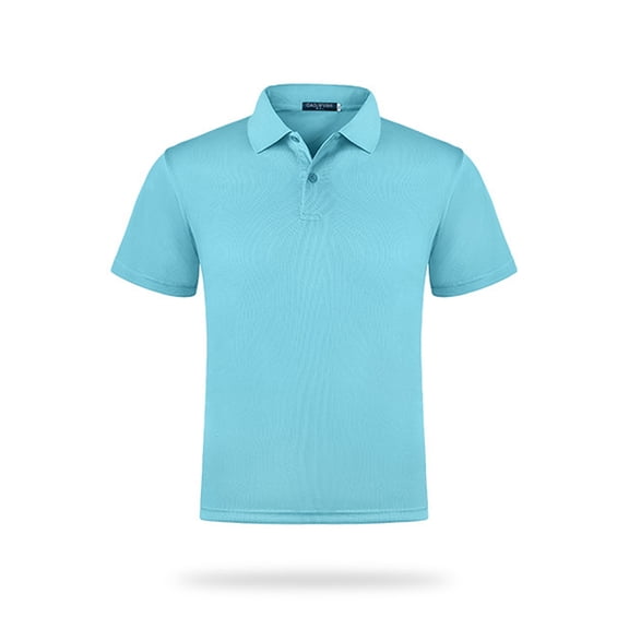 FLMEI Men's Women's Athletic Shirts Short Sleeve Lapel T-Shirts Unisex Summer Quick Drying Pullover Tees Sportswear S-4XL