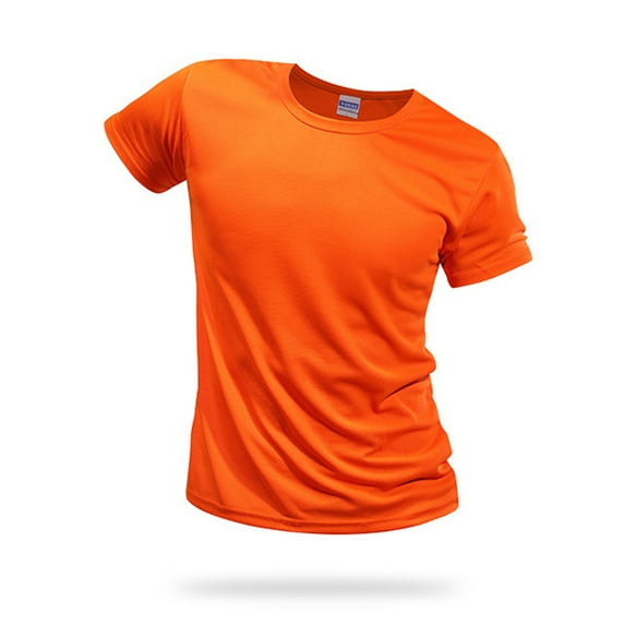 FLMEI Men's and Women's Quick Dry Shirt Marathon Short Sleeve T Shirt Summer Sportswear Shirts Unisex Absorbent Tees S-4XL