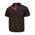 thumbnail image 1 of FLMEI Summer Shirt for Men's Plus Size T-Shirt Tees Male Fashion Casual Short Sleeve T Shirts S-5XL, 1 of 8