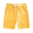 thumbnail image 1 of FLMEI Toddler Baby Boys Girls Shorts Solid Color Shorts Trousers for Kids Elastic Waist Jogger Short Summer Unisex Five Pants with Pockets 1-9 Years Old, 1 of 9