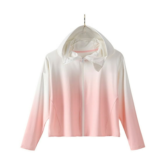 FLMEI Toddler Kids Boys Girls Sun Protection Jacket UV Protection Gradient Sun Shirt Quick Dry Sunsuits Summer Unisex Quick Dry Rashguard for Youth 3-14 Years