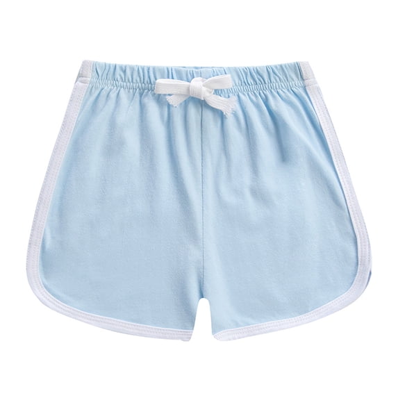 FLMEI Toddler Kids Girls Boys Sweat Shorts Summer Cotton Casual Short Unisex Active Bike Short Pants for 3-9 Years Old