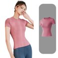 thumbnail image 1 of FLMEI Women Sports T-Shirt Workout Yoga Shirts Athletic Tees Quick-Dry Yoga Gym Tops for Womens S-XXXL, 1 of 8