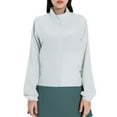 thumbnail image 1 of FLMEI Women's Hooded Sun Protective Jacket Upf 50+ UV Sun Shirt Long Sleeve Rash Guard Summer Sports Sunsuits Jacket for Womens XS-XL, 1 of 9