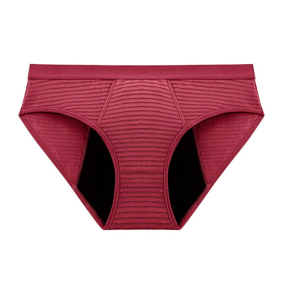 FLMEI Women's Incontinence Underwear Cotton Leakproof Panties Womens Postpartum Menstrual Protective Briefs Large Size Thin Underpants S-XXL