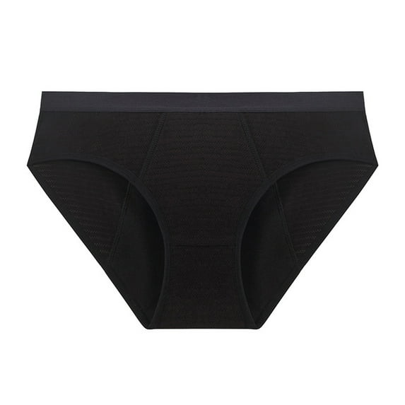 FLMEI Women's Incontinence Underwear Cotton Leakproof Panties Womens Postpartum Menstrual Protective Briefs Large Size Thin Underpants S-XXL