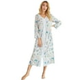 thumbnail image 1 of FLMEI Women's Nightgowns Dresses Soft Comfy Lightweight Pajamas Long Sleeve Sleepshirt Nightgown Nightdress S-XXL, 1 of 9