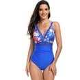thumbnail image 1 of FLMEI Women's One Piece Swimsuit Tummy Control Bathing Suits One Piece Swimwear Swim Rompers S-XXL, 1 of 9