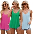 thumbnail image 1 of FLMEI Women's Tank Sleeveless Tops Summer Shirts Tee Crew Neck Workout Tank Casual Vest, 1 of 8