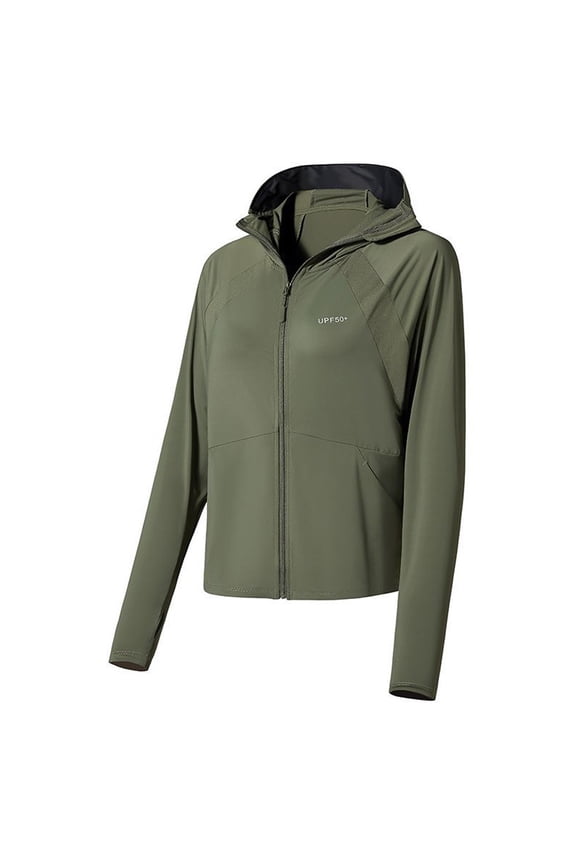 Women's UPF 50+ Sun Protection Hoodie Jacket Lightweight Full Zip Running Jacket Athletic Jacket M-XXL