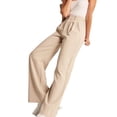 thumbnail image 1 of FLMEI Women's Wide Leg Pants with Belt Casual Nine Suit Trousers Summer Draped Slim Straight Suit Pants for Womens S-5XL, 1 of 9