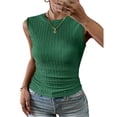 thumbnail image 1 of FLMEI Womens' Crewneck Sleeveless Summer Casual Loose Fit Basic Shirts Vest Tops Tees S-XXL, 1 of 9