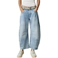 thumbnail image 1 of FLMEI Womens Loose Jeans Pants Wide Leg Casual Denim Pants Summer High Waisted Harem Jeans Trousers for Women's XS-XXXL, 1 of 8