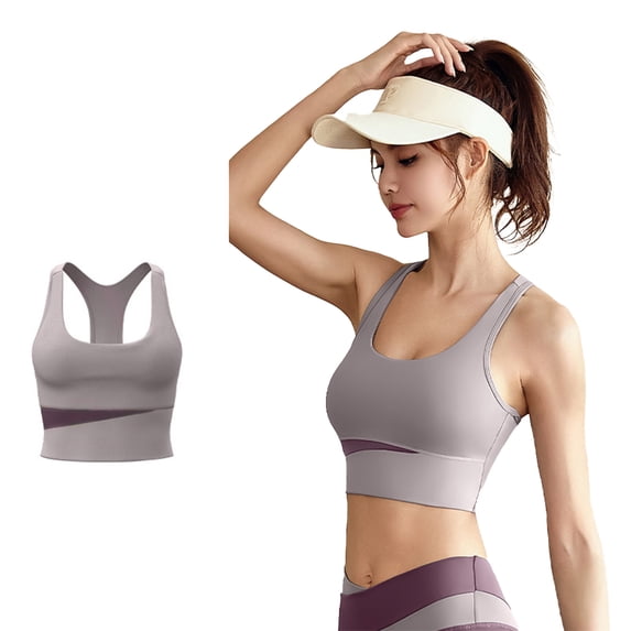 FLMEI Womens Sports Underwear Bras Shockproof Sports Tank Breathable Yoga Tops Workout Underwear for Womens S-XXXL